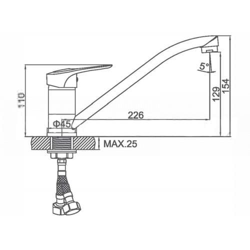 Смеситель для раковины Ledeme L4937