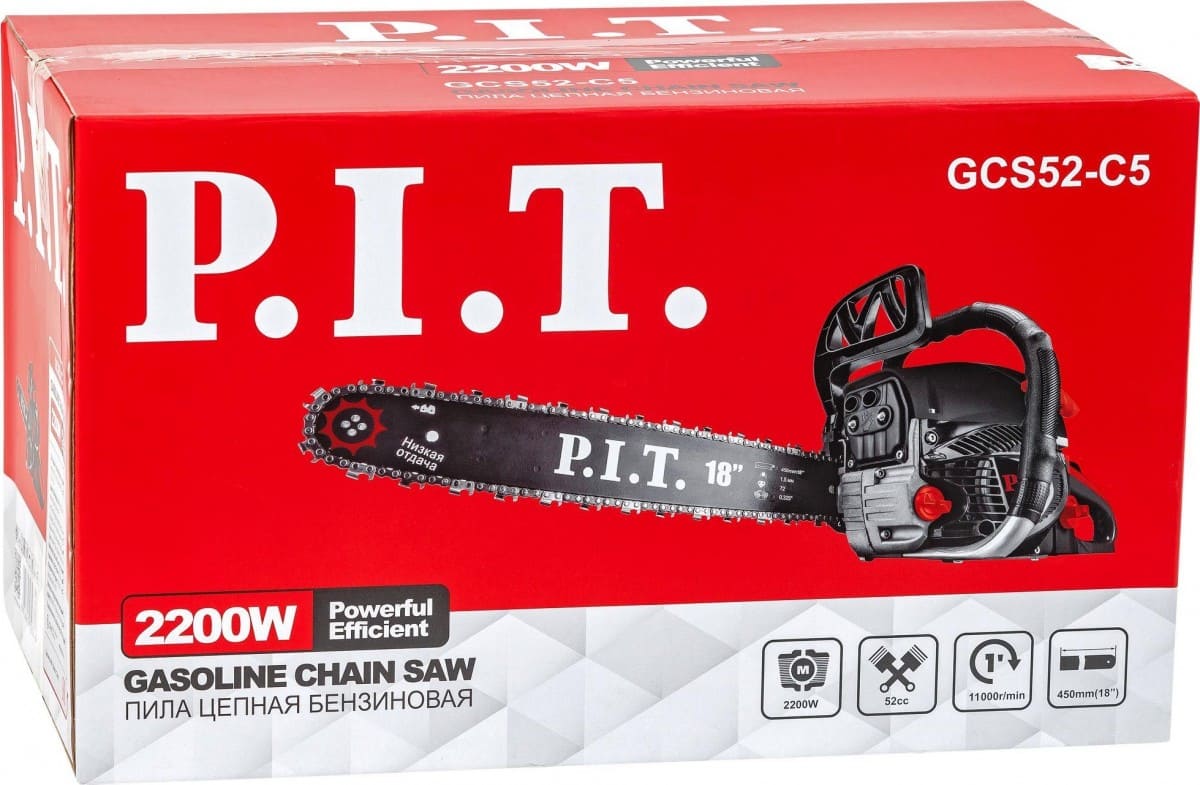 Пила бензиновая PIT GCS52-C5
