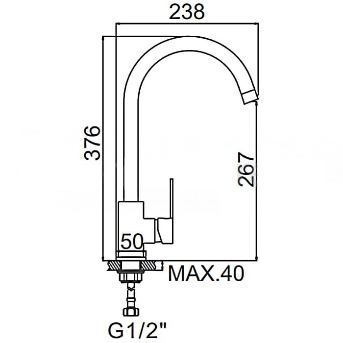 Смеситель для раковины Ledeme L74105W