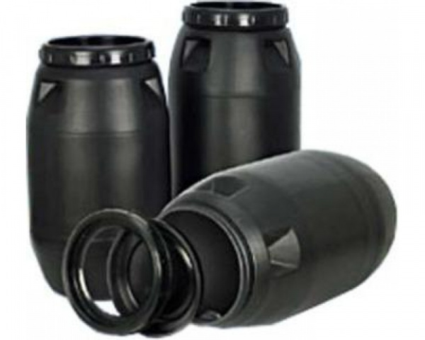 Бочка бу черная 260л