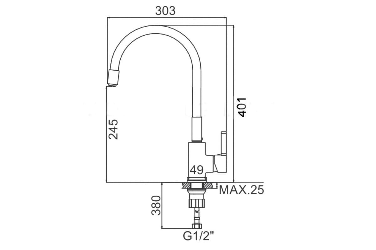 Смеситель для раковины Ledeme L4898-5