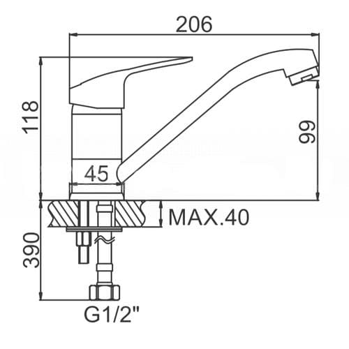 Смеситель для раковины Ledeme L4537