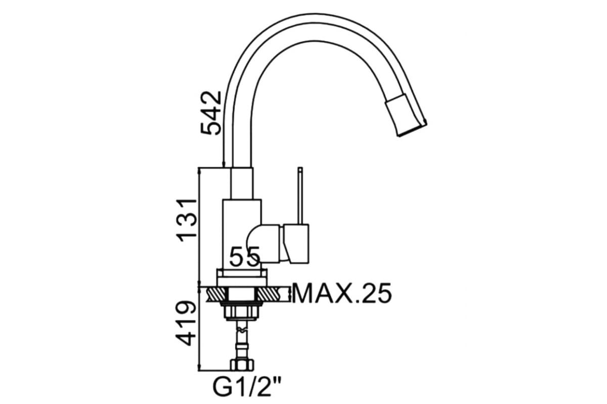 Смеситель для раковины Ledeme L74004-9